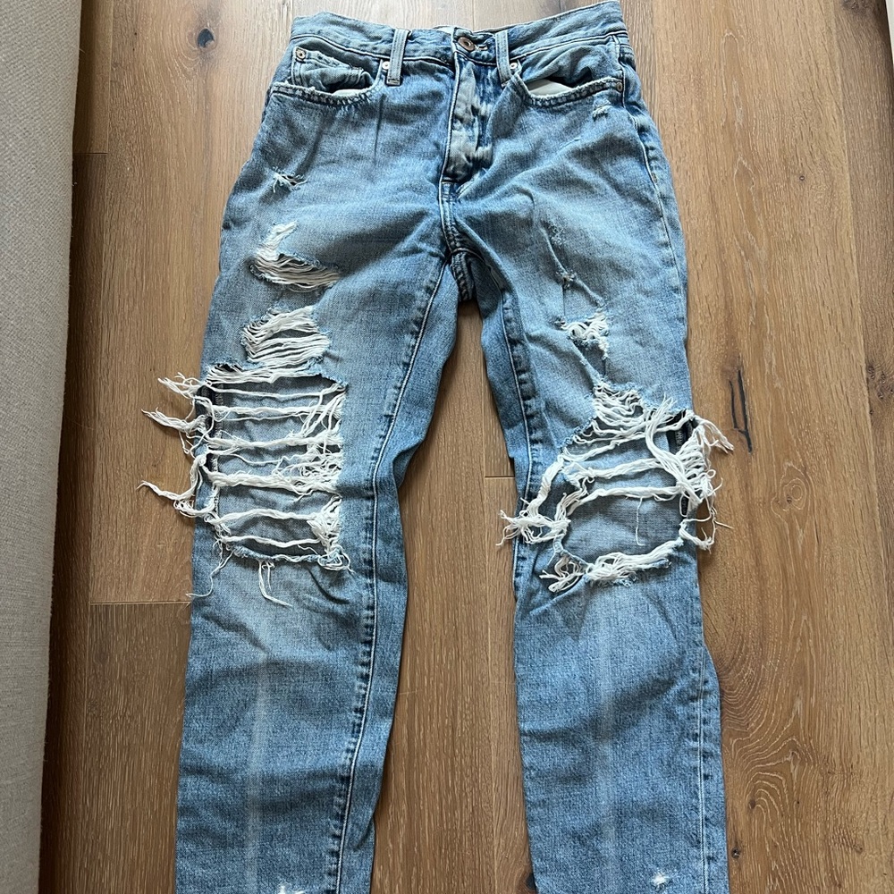Pistola Light Blue Denim Ripped Jeans